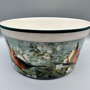 Hautman Brothers rare cardinal serving bowl 8”